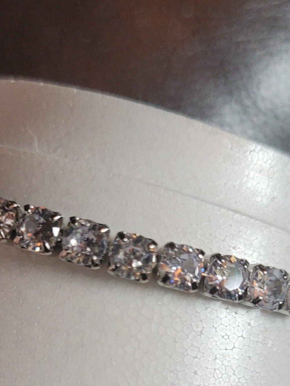 Crystal Tennis Bracelet in Clear/Silver - Women's Jewelry